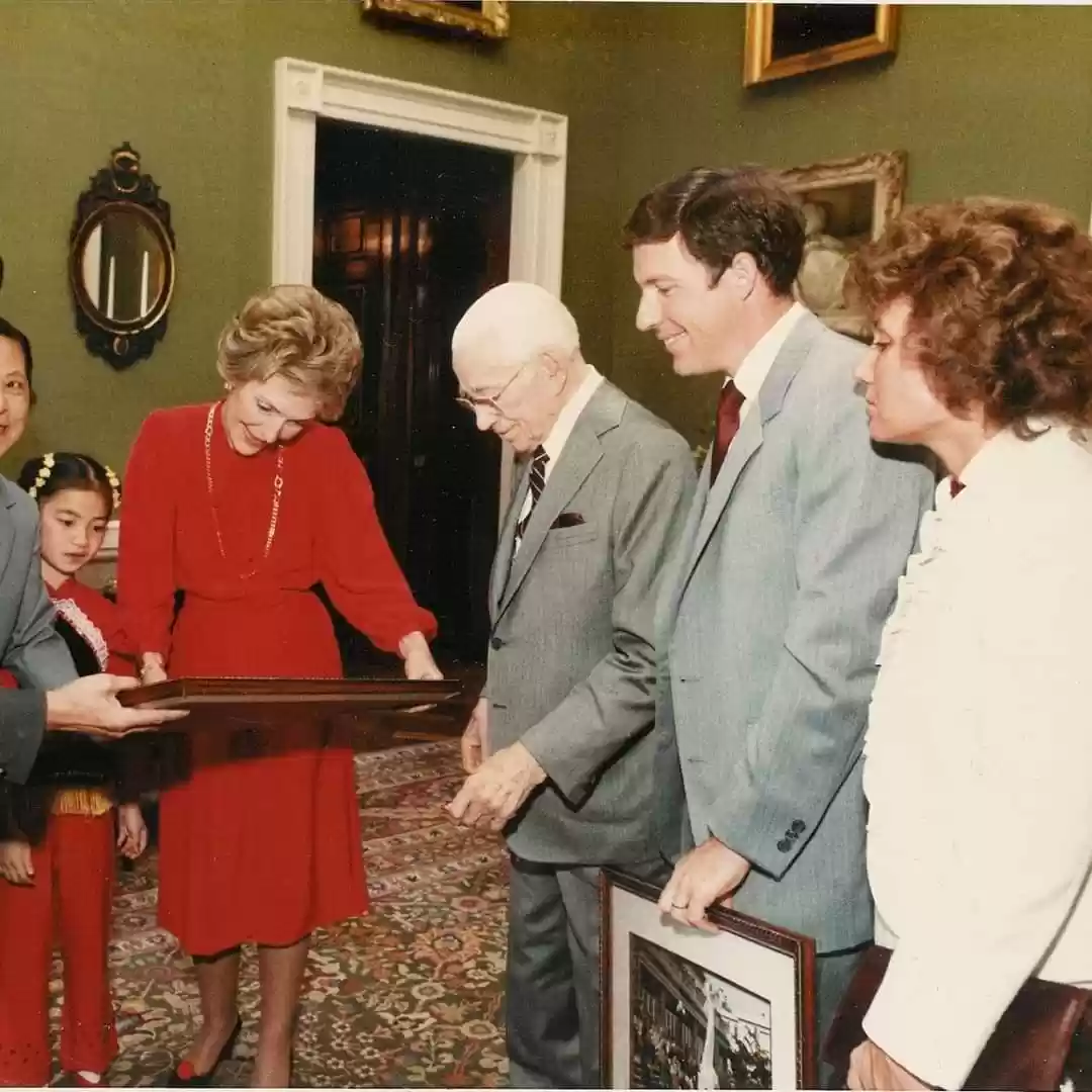 HWA & Aaron Dean with Nancy Reagan